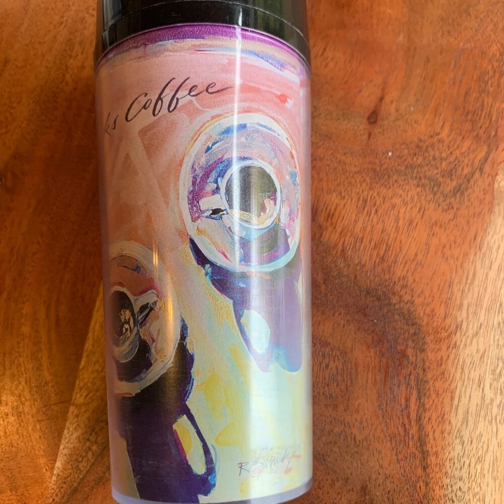 vintage Starbucks thermo serv plastic coffee tumbler mug